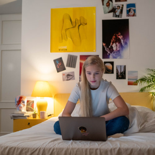 Man using laptop